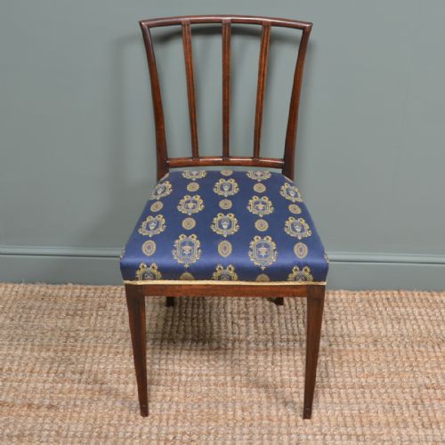 fig 2. Set of Four 19th Century Mahogany Antique Dining Chairs