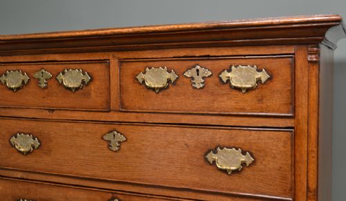 fig 2. Quality Early 18th Century Oak Antique Chest on Stand