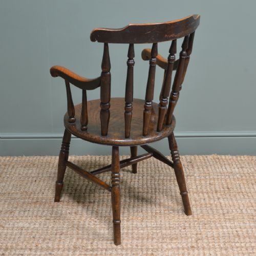 fig 1. Quality Elm Penny Antique Windsor Chair