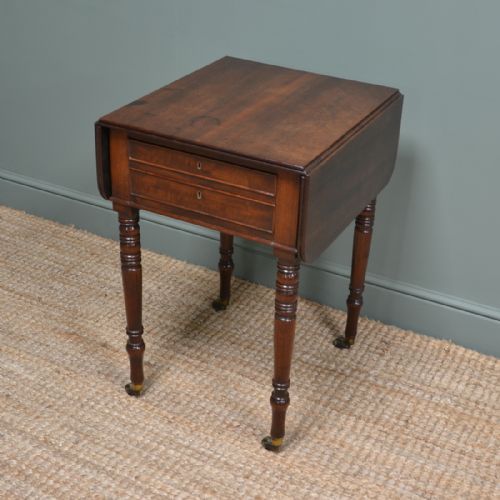 Beautiful Regency Figured Mahogany Small Antique Sofa Table