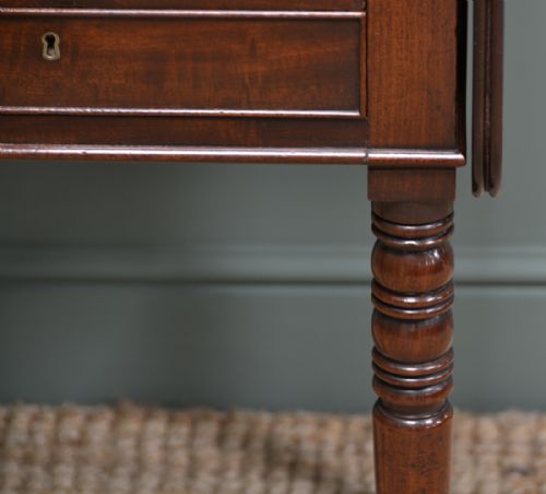 fig 3. Beautiful Regency Figured Mahogany Small Antique Sofa Table