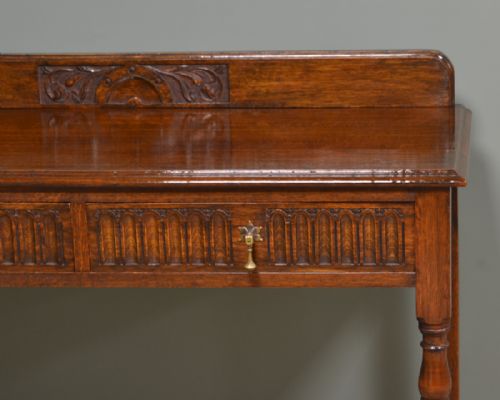 fig 3. Quality Maple & Co Edwardian Oak Antique Side Table