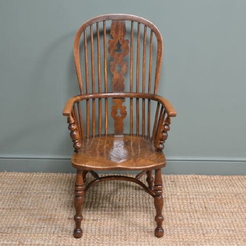 Georgian Ash and Elm Antique Windsor Chair
