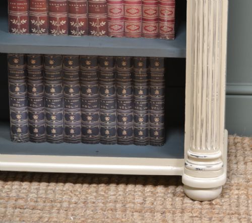 fig 3. Antique Victorian Painted Open Bookcase