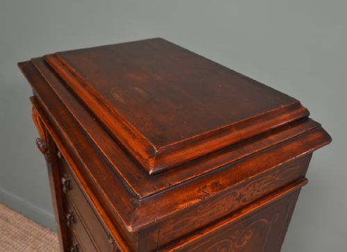 fig 1. Unusual Victorian Painted Antique Wellington Chest