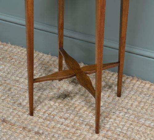 fig 2. Elegant Edwardian Mahogany Glazed Antique Bijouterie Table