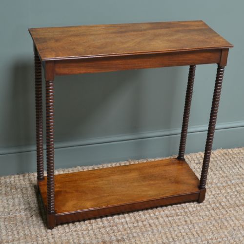 fig 1. Unusual Small Arts & Crafts Walnut Antique Hall Table