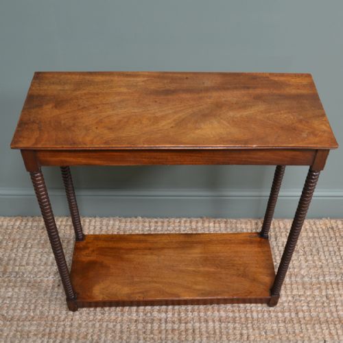 fig 3. Unusual Small Arts & Crafts Walnut Antique Hall Table