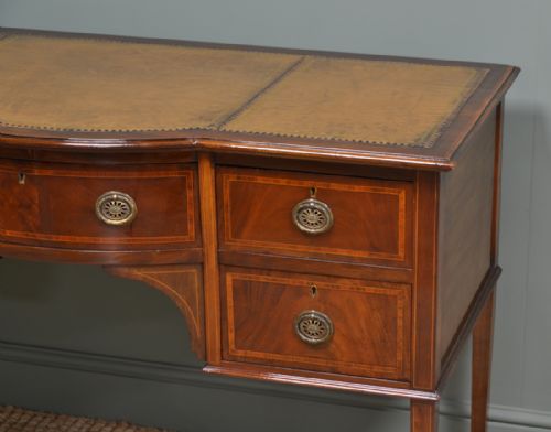 fig 1. Fine Edwardian Mahogany Antique Writing Desk