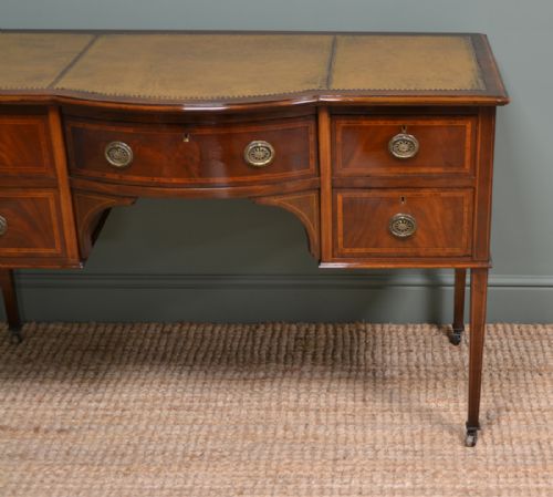 fig 2. Fine Edwardian Mahogany Antique Writing Desk