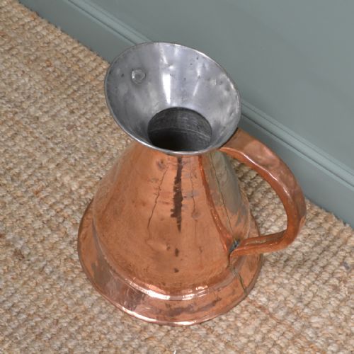 fig 2. Quality Large Victorian Copper Harvest Jug
