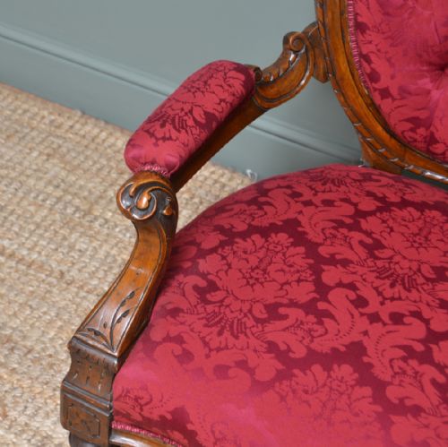 fig 2. Victorian Walnut Antique Salon Suite