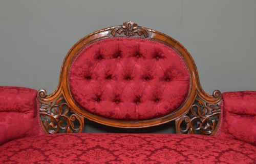 fig 3. Victorian Walnut Antique Salon Suite