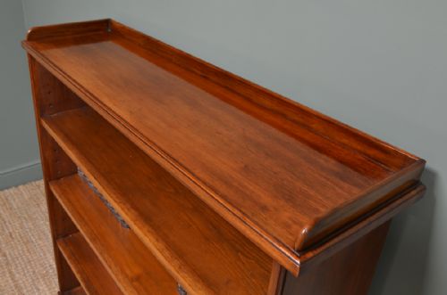 fig 2. Quality Victorian Mahogany Antique Open Bookcase
