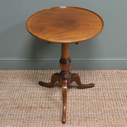 Beautiful Country Georgian Mahogany Antique Occasional Lamp Table