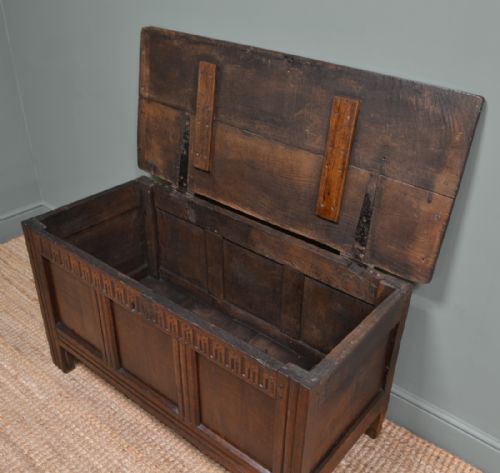 fig 3. Period Oak Country Antique Coffer