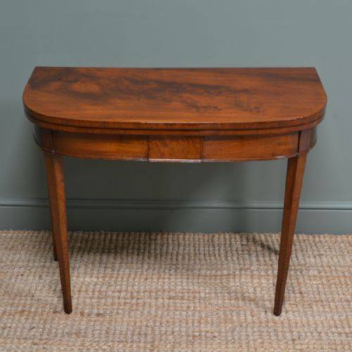 Elegant Regency Mahogany Antique Games Table