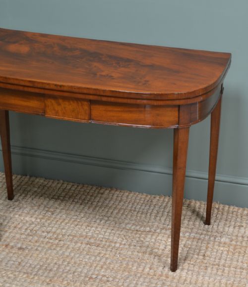 fig 1. Elegant Regency Mahogany Antique Games Table