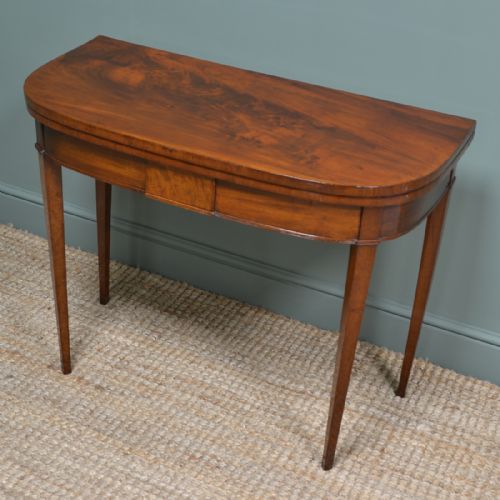 fig 3. Elegant Regency Mahogany Antique Games Table