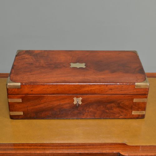 Sensational Figured Walnut Antique Writing Slope