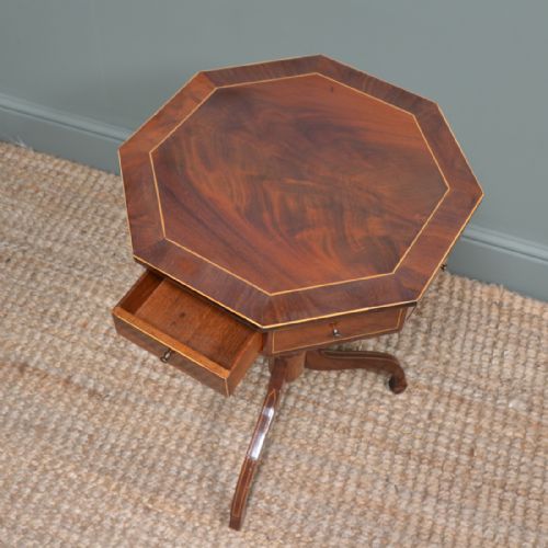 fig 1. Small Mahogany Antique Drum Table