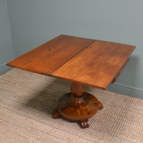 fig 1. Fine Quality Victorian Figured Mahogany Tea Table