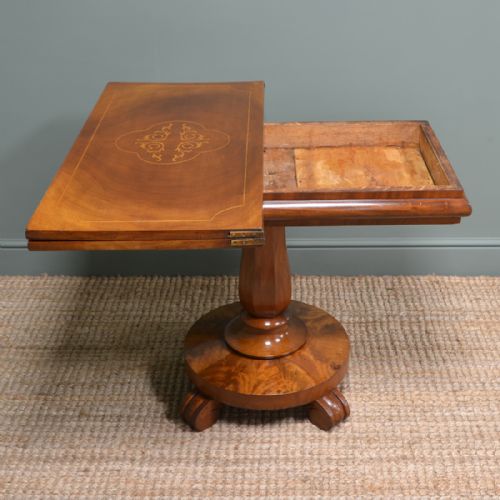 fig 2. Fine Quality Victorian Figured Mahogany Tea Table
