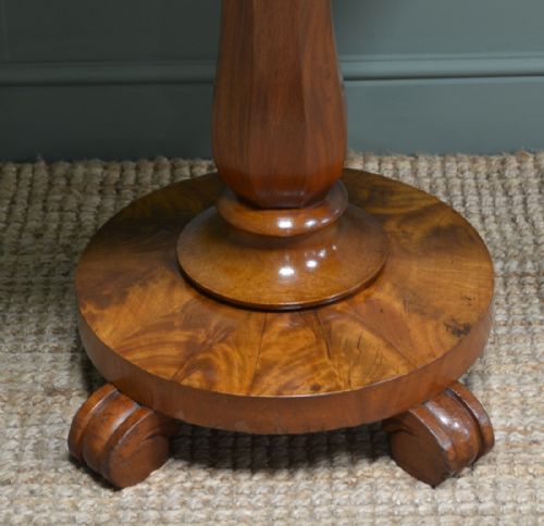 fig 3. Fine Quality Victorian Figured Mahogany Tea Table