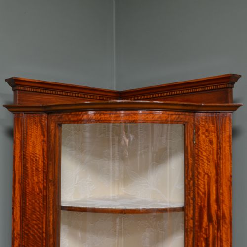 fig 3. High Quality Satinwood Inlaid Antique Corner Cabinet