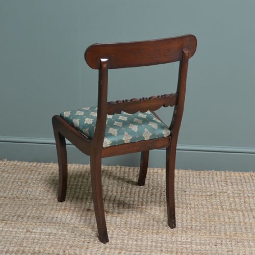 fig 1. Set of Six Regency Mahogany Antique Dining Chairs