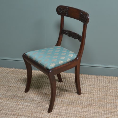 fig 2. Set of Six Regency Mahogany Antique Dining Chairs