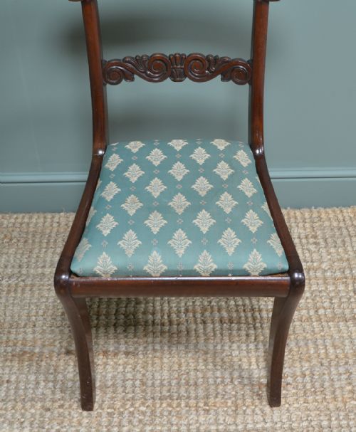 fig 3. Set of Six Regency Mahogany Antique Dining Chairs