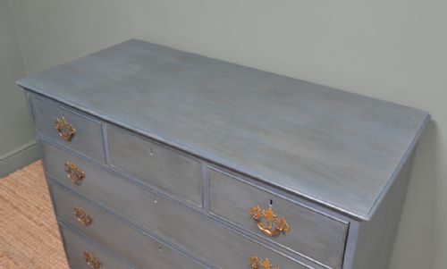 fig 1. Quality Georgian Painted Antique Chest Of Drawers