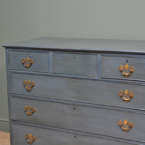 fig 2. Quality Georgian Painted Antique Chest Of Drawers