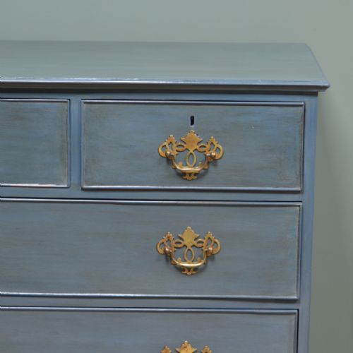 fig 3. Quality Georgian Painted Antique Chest Of Drawers