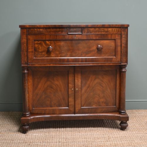 Quality Victorian Mahogany Antique Secretaire Chest