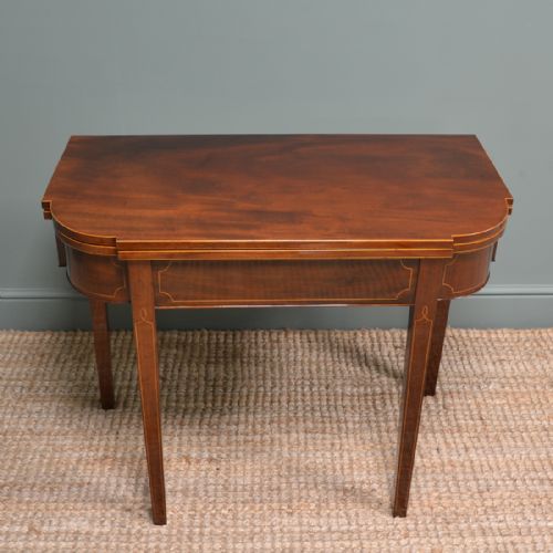 Fine Regency Mahogany Antique Tea Table