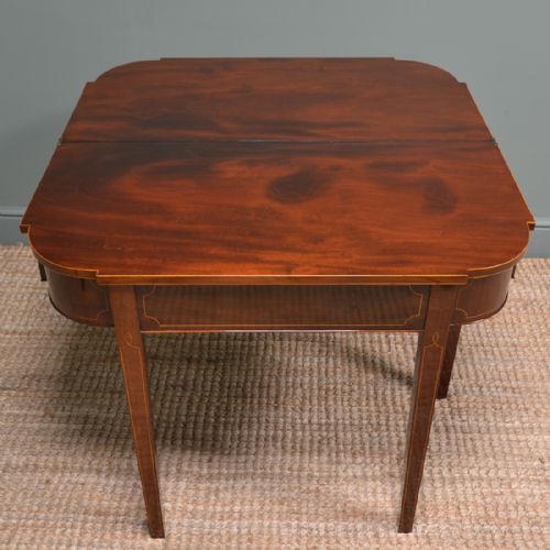 fig 1. Fine Regency Mahogany Antique Tea Table