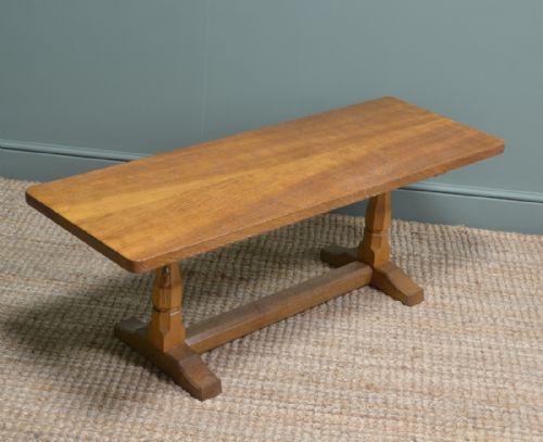 fig 2. Solid Oak Mouseman Refectory Coffee Table