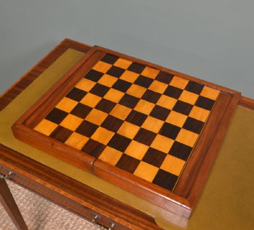 fig 2. Antique Victorian Chess & Backgammon Board Set