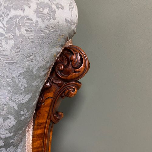 fig 3. Small Victorian Antique Nursing Chair
