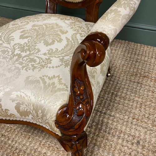 fig 1. Superb Quality Antique Victorian Upholstered Armchair
