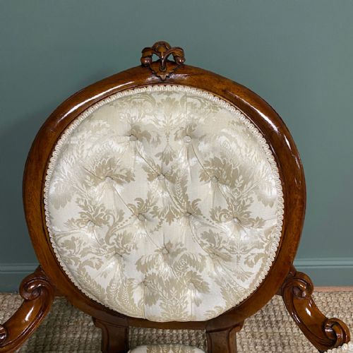fig 3. Superb Quality Antique Victorian Upholstered Armchair
