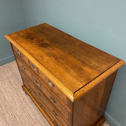 fig 2. 18th Century Oak and Elm Antique Chest of Drawers