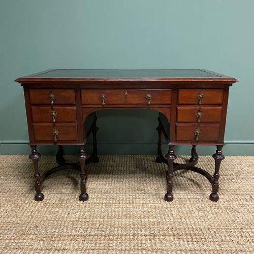 Shapland & Petter Edwardian Walnut Antique Desk