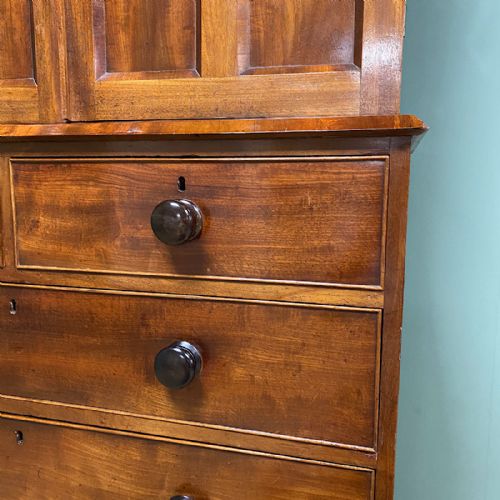 fig 3. Victorian Mahogany Antique Press Cupboard