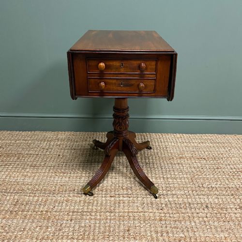fig 2. Elegant Regency Mahogany Antique Sofa Table