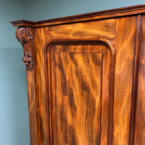 fig 3. Striking Gillows Victorian Mahogany Antique Wardrobe