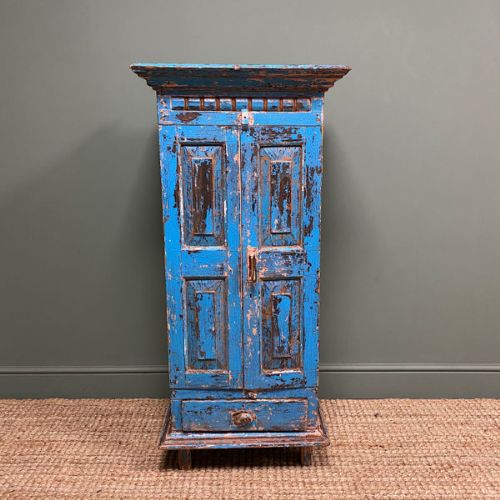 Country Victorian Painted Antique Cupboard