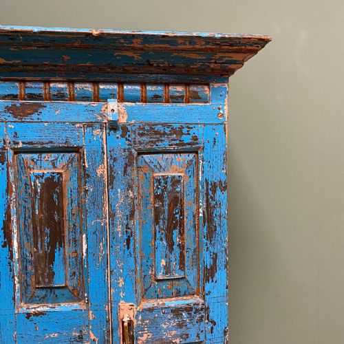 fig 1. Country Victorian Painted Antique Cupboard